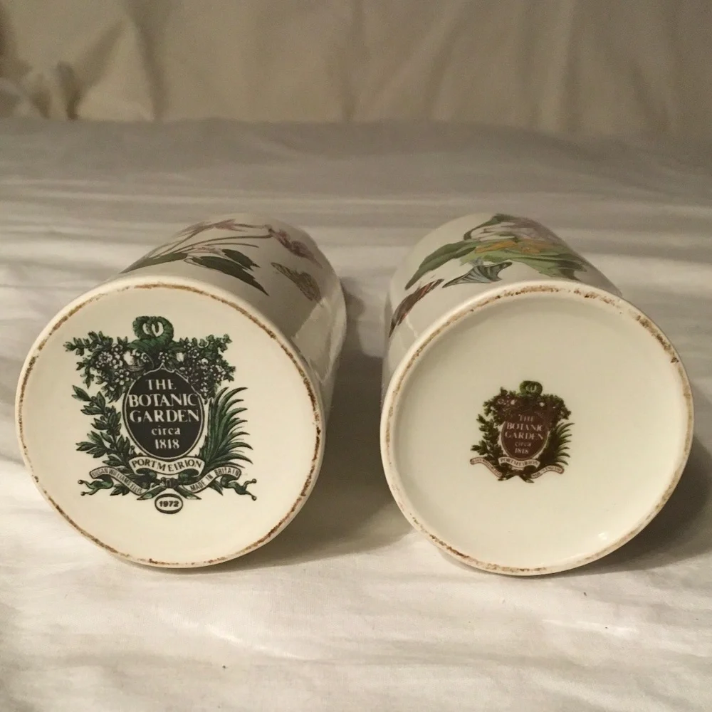 PORTMEIRION Vintage Botanic Garden Oil & Vinegar 8.5”